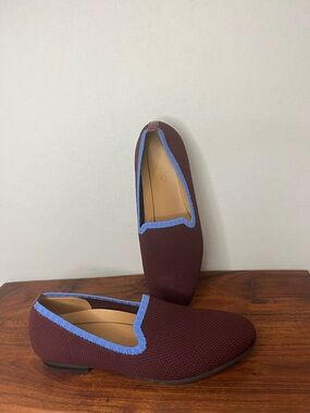 VIONIC Willa Knit ShoeS RARE COLOR- wine and blue, Slip Ons, Women's 7 *PLZ READ